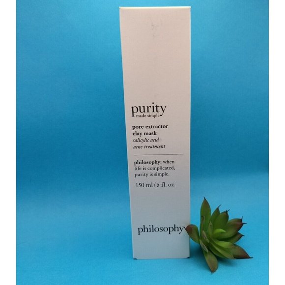 Philosophy Purity Made Simple Pore Extractor Clay Mask, Large 5oz, NEW - Picture 4 of 7